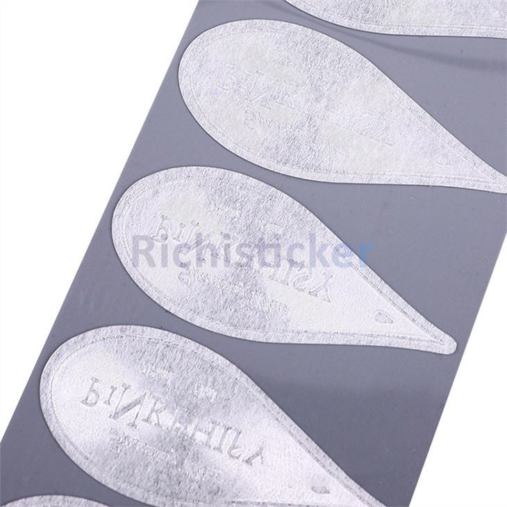 3D Perfume Embossed Bottle Labels