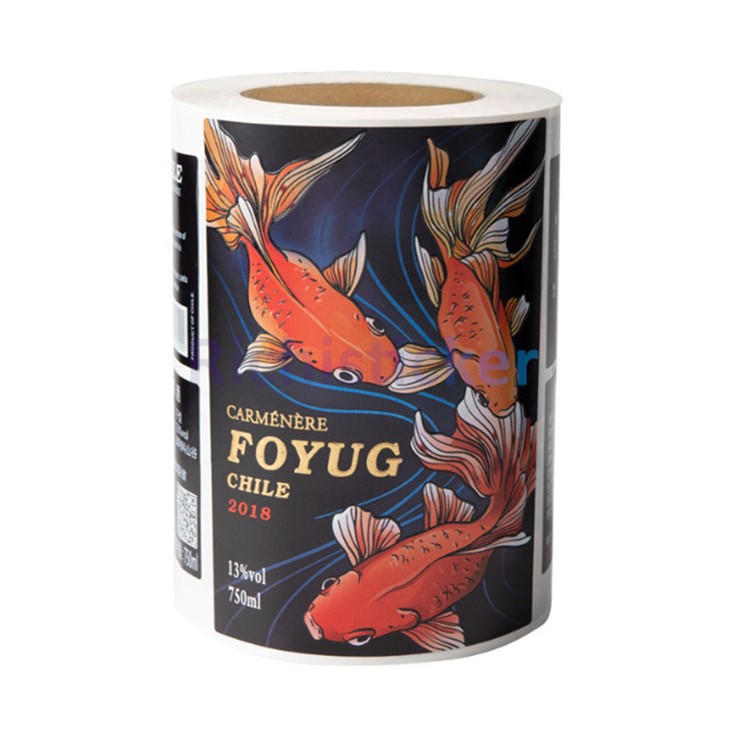 Hot Stamping Sticker For Wine Bottle